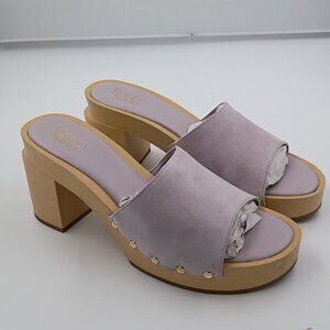 Franco Sarto Capriclog3 Slide Sandal, Soft Lilac, Women's Size 11